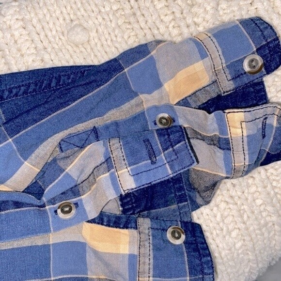 Lizwear vintage blue plaid button down shirt size medium - Picture 9 of 9